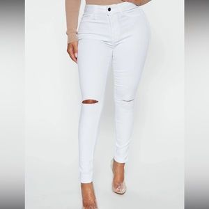 White jeggings
